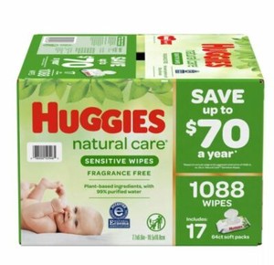 huggies natural care wipes 352