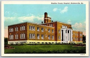 Vtg Madisonville Kentucky KY Hopkins County Hospital 1930s View Linen Postcard - Picture 1 of 2