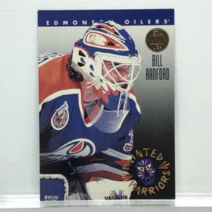 1993 Leaf Insert Set Painted Warriors #10 of 10 Bill Ranford Edmonton Oilers - Picture 1 of 2
