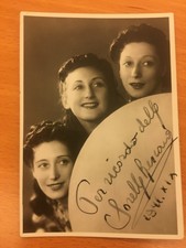 Fotografia autografa del Trio Lescano