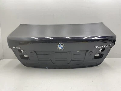 BMW 750LI F02 2009-2015 sedán tapa trasera maletero carcasa puerta cubierta panel negro OEM Foto 1 de 4