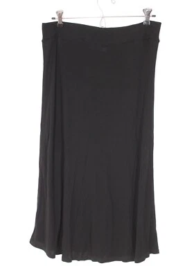 Falda midi James Perse 2 M negra punto acanalado jersey tencel Foto 1 de 4
