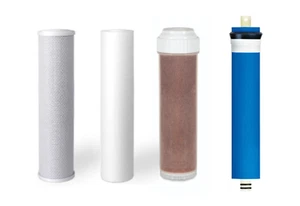 4 filtros de agua de ósmosis inversa RODI de repuesto para acuario + membrana de 50 GPD - Imagen 1 de 2