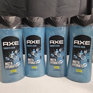 4 Pack AXE Smooth Skin Insta Hydrate Body Wash 16 oz Birch Water & Sea Minerals - Picture 1 of 3
