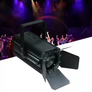 200w Zoom Led Theatre Profile Spot Rgbw 4in1 Fresnel Light W/barndoor - Picture 1 of 5