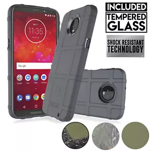 Für Moto Z3 PLAY XT1929 Schwerlast schlagfest Militär Rüstung Flex Case + Bildschirm - Bild 1 von 23
