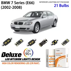 Kit de luces interiores LED para bombillas domo BMW serie 7 e66 2002-2008 blancas LED - Imagen 1 de 9