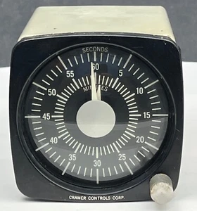 Vintage Cramer Controls Corp. 691H With bezel 60-Sec Timer 1958 115V 28V Clutch - Picture 1 of 9