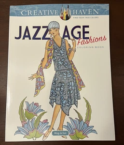 Jazz Age Fashions Coloring Book 2017 Adult Coloring Book Creative Haven - Picture 1 of 11