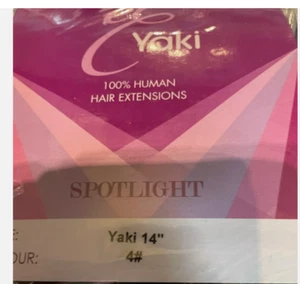 EI YAKI 100% HUMAN HAIR EXTENSIONS 12" COLOUR 4# - Picture 1 of 2