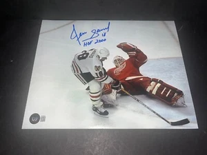 Denis Savard Chicago Blackhawks Autographed Signed 8x10 HOF 2000 Beckett . - Picture 1 of 1