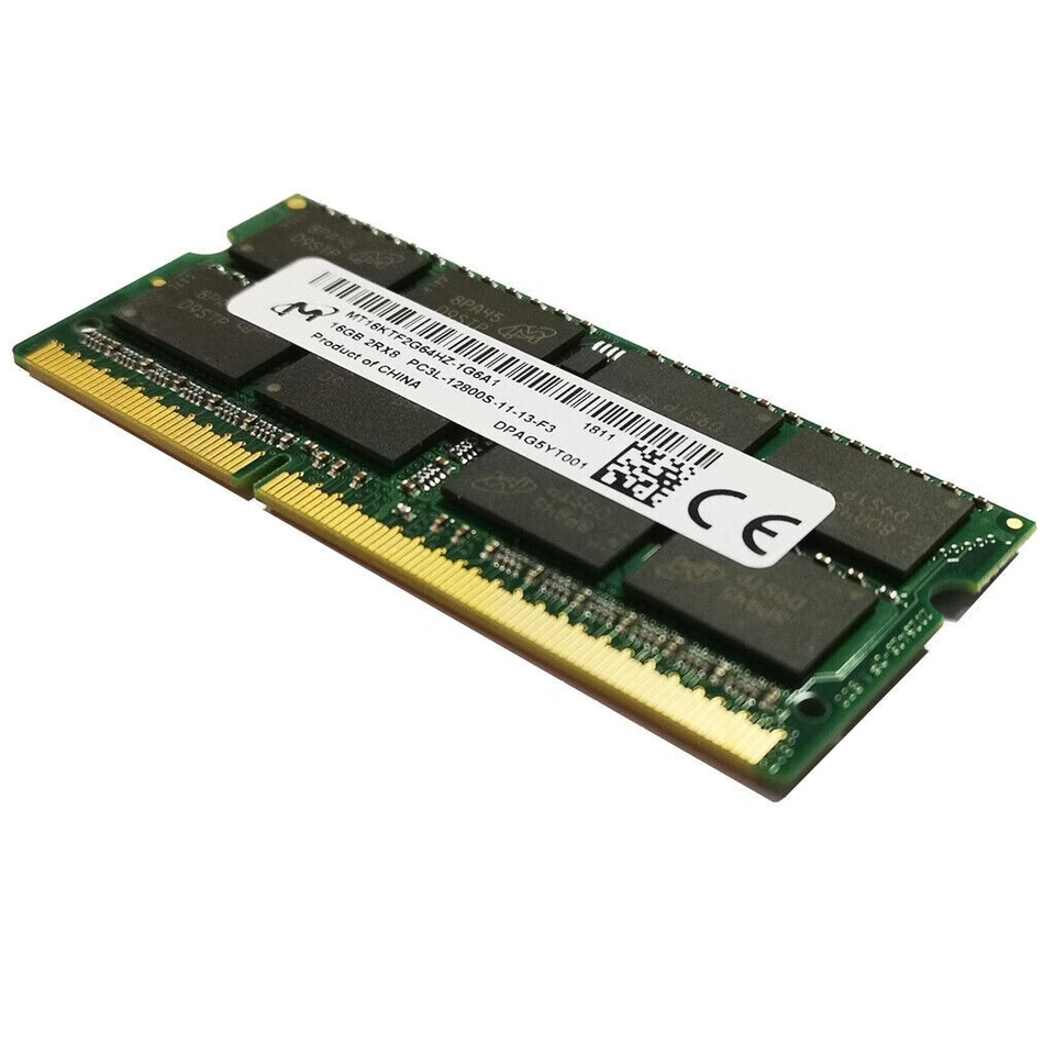 Micron 16GB 2RX8 PC3L-12800S DDR3 SDRAM Memory RAM (MT16KTF2G64HZ-1G6A1) - Image 1 of 4