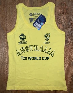Australia 2020 ICC T20 World Cup Promotional Singlet Ladies Size Medium BNWT - Picture 1 of 3
