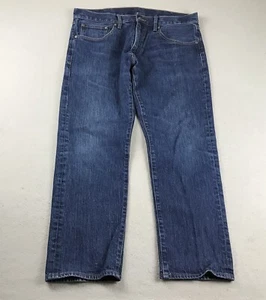Brooks Brothers Jeans Mens 38X30 Blue Denim Flat Front Straight Leg - Picture 1 of 11