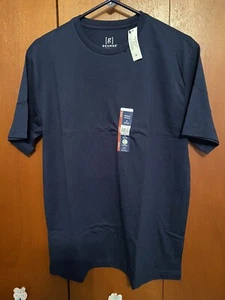 Men’s George M 38-40 Moisture Wicking Crew Neck Short Sleeve T-Shirt Navy NEW - Picture 1 of 5