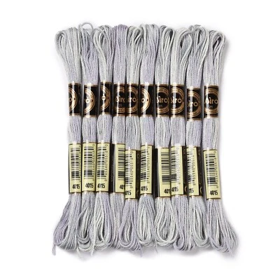 10Skein 6-Ply Polyester Embroidery Floss Segment Dyed Cross Stitch Threads 0.5mm - Image 1 of 3