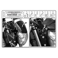150i 09-12 inkl Neue GIVI Scheibe Windschild 313A für Honda SH 125i Anbausatz