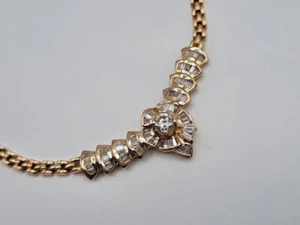 14k Yellow gold Diamond Necklace 2.85 carat total diamond weight with appraisal - Picture 1 of 7