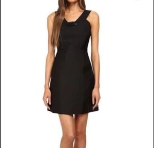 Kate Spade Pave Bow Detail Black Sleeveless 6 Vestido Nuevo $398 - Imagen 1 de 1