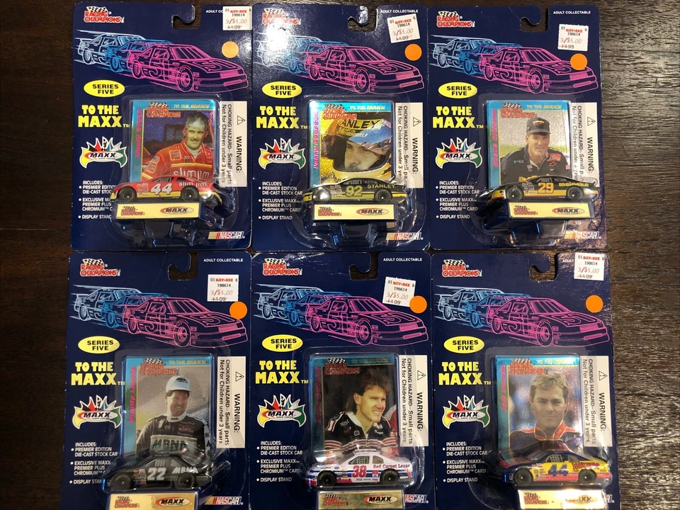 Racing Champions To The Maxx | Série 5 | Lote de 6 | Die Cast NASCAR - Imagem 1 de 4