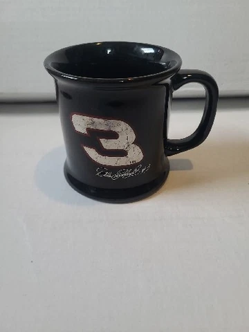 Dale Earnhardt Sr. NASCAR #3 Black Coffee Mug Cup "The Intimidator" 2001 Cover