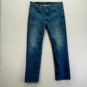 Levis 514 Straight Fit Jeans Mens 38x32 Blue Cotton Denim Medium Wash - Picture 1 of 13