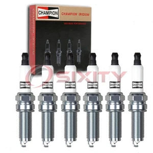 6 pc Champion Iridium Spark Plugs for 2011-2015 Dodge Durango 3.6L V6 rj - Picture 1 of 5