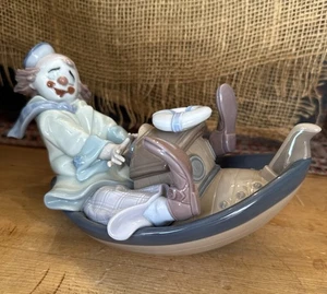 Lladro Circus Waves Clown im Boot 8137 mit Originalverpackung - Bild 1 von 7