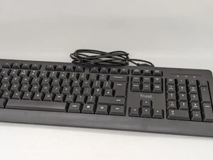 Trust Taro USB Wired Keyboard UK QWERTY Layout Quiet Keys Full-Size Black for PC - Bild 1 von 15