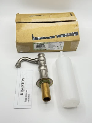 Dispensador de jabón clásico americano Kingston Brass SD1978, níquel cepillado Foto 1 de 4