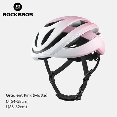 ROCKBROS Casco de Bicicleta Forros Ligeros Desmontables, Protección Ajustable 54-62cm Foto 1 de 4