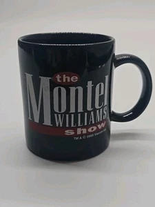 Tazza da caffè vintage anni 90 The Montel Williams Talk Show tazza ceramica nera 12 oz 1995 - Foto 1 di 10