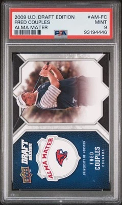 2009 UD DRAFT ED ALMA MATER #AM-FC FRED COUPLES PSA 9 - Image 1 of 2
