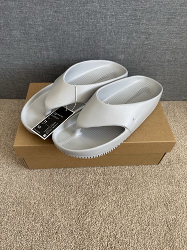 Nike Calm Infradito Uomo UK10 EU45 US11 Grigio Lupo FD4119 002 NUOVISSIME ✅