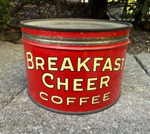 Vintage Breakfast Cheer Coffee 1LB Tin Can - Picture 1 of 6