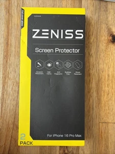 Zeniss NeverBreak 9H+ Härte Displayschutzfolie für iPhone 16 Pro Max 2er Pack - Bild 1 von 2