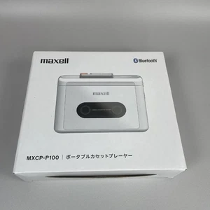 Maxell MXCP-P100W White Bluetooth Cassette Player Portable Rechargeable Japan - Picture 1 of 6