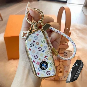 Key Fob Case Cover for BMW X5 X6 X7 iX i5 i7 5 7 2024 2025 - Picture 1 of 4