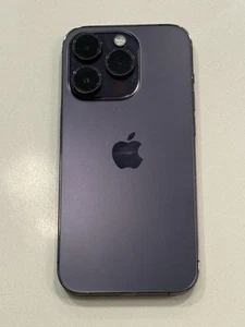 Apple iPhone 14 Pro 128GB Deep purple AT&T , Cricket Only “Great Condition” - Zdjęcie 1 z 4