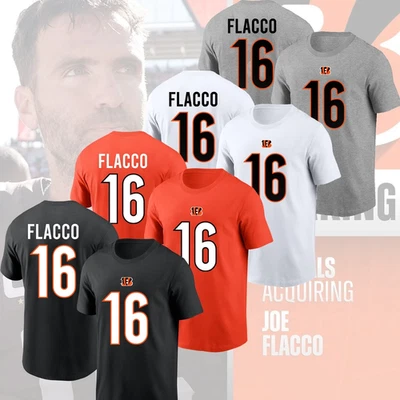 FLASH SALE! Joe Flacco #16 Cincinnati Bengals Name & Number S–5XL for Fan - Image 1 of 4