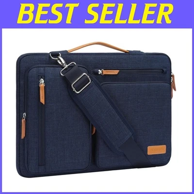 Bolsa de ombro azul marinho para laptop 15-15,6 polegadas - Imagem 1 de 4