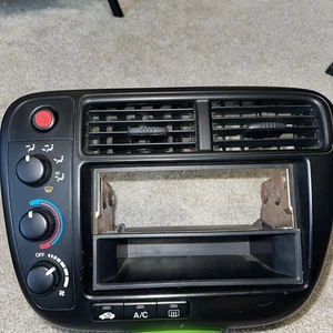Civic 1999-00 OEM tablero central control de clima aire acondicionado ventilación radio bisel ajuste HVAC - Imagen 1 de 7