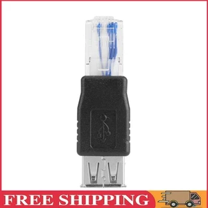 Convertidor de cable de red LAN Crystal Head Ethernet RJ45 macho a USB hembra - Imagen 1 de 12