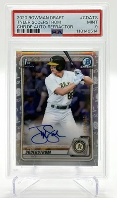 2020 Bowman Draft - Chrome Draft Auto.Tyler Soderstrom #CDA-TS Refractor /499  - Image 1 of 2