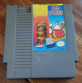 Nintendo NES Video Game Cartridge - Short Order & Egg-Splode!