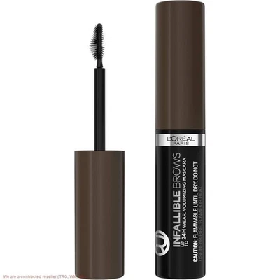 L'Oreal Paris Infallible Brows 24H Volumizing Eyebrow Mascara - 3 Soft Black - Image 1 of 4