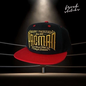 Cappello Snapback Ufficiale Team Manny Pacquiao X Boxe Filippine "Bred" PacMan - Foto 1 di 3