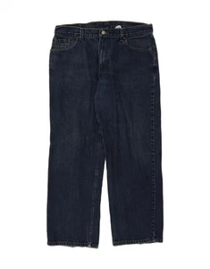 Pantalones de mezclilla sueltos de cintura baja Levi's 577 para mujer EE. UU. 16 2XL W38 L29 azul algodón DT05 - Imagen 1 de 3