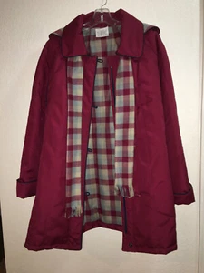 Aurora International by Abbmoor Coat w/Matching Scarf & Detachable Hood, 20 1/2 - Picture 1 of 9