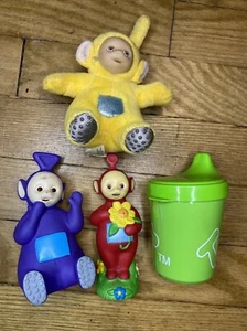 TELETUBBIES lot Sippy Cup, Soaky Ragdoll, Plush - Picture 1 of 18